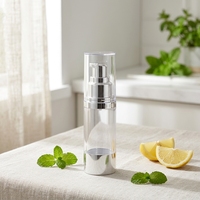 Bouteille Pompe Cosmétique en Gros d'Usine 20ml 30ml 50ml, Flacon Airless Transparent pour Lotion Soin de la Peau, Sérum Corporel, Crème Sous Vide