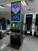 Gabinete de Juegos Giratorio Ajustable con Monedas para Entretenimiento Interior, Metálico