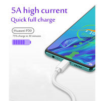 Kabel Data USB Tipe C, untuk Ponsel Samsung S22 S23 P40 Mate 30 Redmi 5A Pengisian Cepat Pengisian Cepat USB