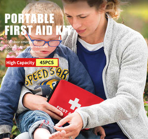 Personalizado impermeable preembalado pequeño 45 piezas botiquín de primeros auxilios portátil de viaje de emergencia médica con suplemento - Product Image 5