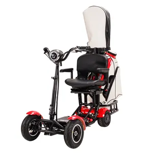 Cdjddclm — trottinette électrique pliable à 4 roues, pneus larges, caddie de golf, pour adulte, mobile