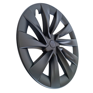 Enjoliveurs de roue <span class=keywords><strong>20</strong></span> <span class=keywords><strong>pouces</strong></span> noir mat 4 pièces, remplacement, enjoliveurs à clipser, protègent les moyeux, accessoires Tesla Model Y Juniper 2025 - Product Image 3