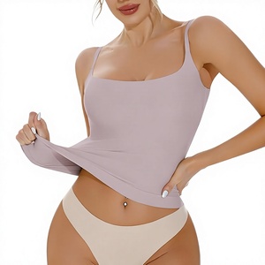 OEM Custom Made Women's Summer Knitted Cotton Spandex Strapless Crop <b>Tank</b> <b>Top</b> Breathable Eco-Friendly Casual Solid 120g - Product Image 1