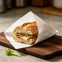 Gewachste Deli-Papierbögen, Fettbeständiges Lebensmittel-Einwickelpapier für Sandwich- und Burgerverpackungen