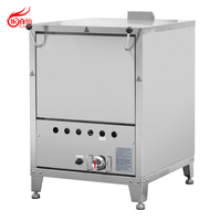 Four à pizza commercial au gaz, avec lit de cuisson en pierre réfractaire, en acier inoxydable, conception empilable pour la cuisson RGR24P19
