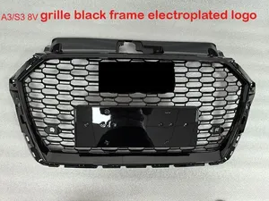 <b>For</b> A3/S3 8V 2017 2018 2019 Car Front Bumper <b>Grille</b> Honeycomb Racing Auto Parts Hood <b>Mesh</b> Grid Body Kits - Product Image 2