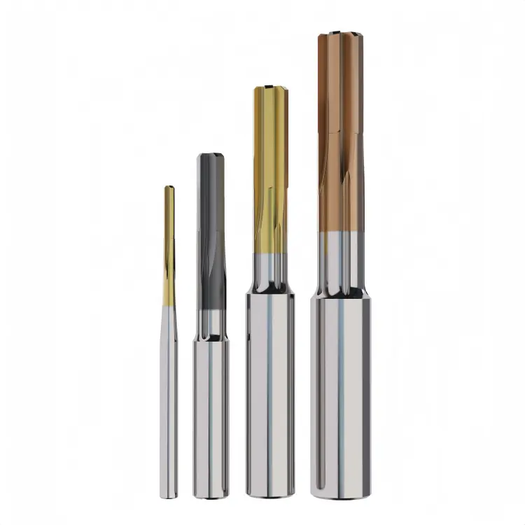 machine reamer solid carbide with straight shank and straight flute 0.6-2.99mm shank diameter 4mm