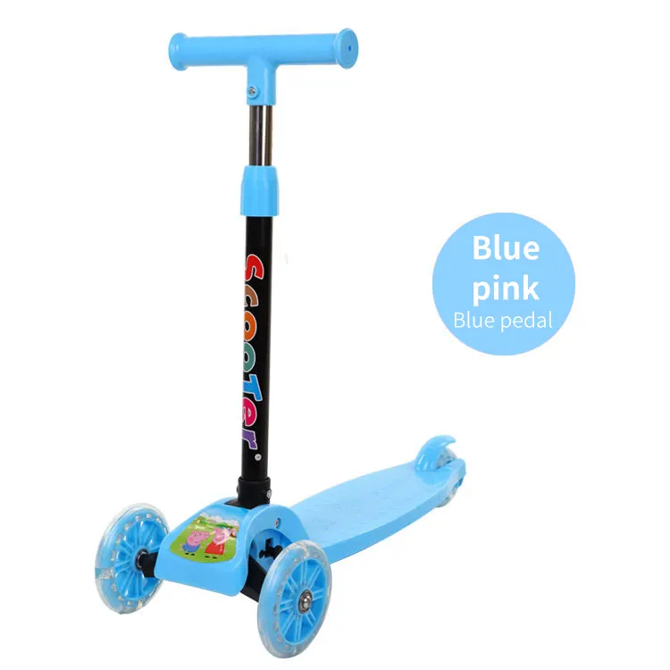 Multifunktion ale heiß verkaufte Drei-PU-Rad Kinder Roller Nylon Aluminium rahmen Drifting Scooter Kinder mit Stahl T-Bar