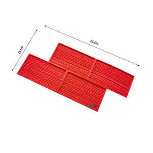Moldes de goma de la estera del sello de la pared <span class=keywords><strong>vertical</strong></span> del hormigón DE LA PU para la impresión estampada de la pavimentación concreta - Product Image 4