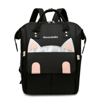 Sac à dos multifonctionnel pour bébé, grande capacité, portable, isotherme, bretelles courbes, tissu Oxford, polyester