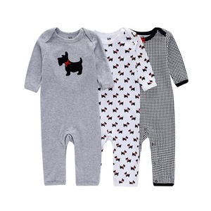 Ensemble de pyjama en coton à manches longues pour bébé fille et garçon, barboteuse de bonne qualité, lot de 3 pièces - Product Image 6