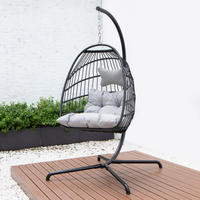 Meilleure vente de Chine Chaise balançoire à œuf Hamac en rotin Conception de chaise suspendue rotative