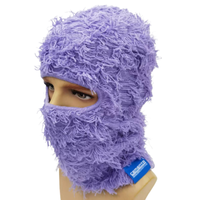Pasamontañas de punto personalizado con un orificio, diseño desgastado, cálido para invierno, estilo gráfico, para esquí, venta al por mayor