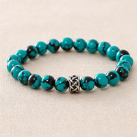 Bracelet extensible unisexe en pierres naturelles de guérison, perles de cristal, fait main, cadeau de marque de mode de luxe tendance