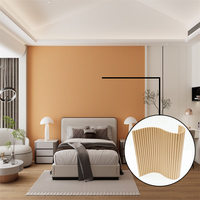 Modern Waterproof PET <strong>Wall</strong> Panels 1220mm*2800mm Zero Formaldehyde Flexible Bending <strong>for</strong> <strong>Bedroom</strong> Living Room Embossed Household