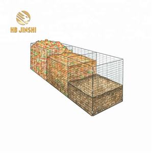 Poubelle à feuilles de jardin en acier galvanisé Poubelle à compost en treillis métallique pour tamis de jardin - Product Image 3