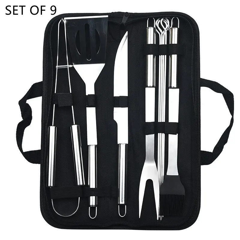 Stainless steel tool kits 3-20 pieces Barbecue combination tools outdoor home BBQ grill tool set