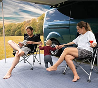 300gsm HDPE grau blau Wohnwagen Boden Markise Camper Boden matten Zelt teppich mit Metall ösen für Camping im Freien