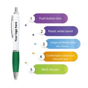 Stylos à bille promotionnels en gros, bon marché, portables, durables, pour l'école et le bureau, avec logo personnalisé - Product Image 3