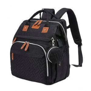 Muestras gratis: Mochilas de moda para pañales de viaje: Bolsas multiusos para pañales de bebé con cambiador y estuche para chupete al por mayor - Product Image 1