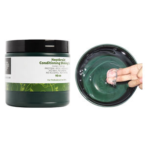 Nuevo Gel Acondicionador y Fijador para el Cabello con Fijación Fuerte, Orgánico, de 16 oz, No Grasoso, No Deja Residuos, para Trenzas - Product Image 1