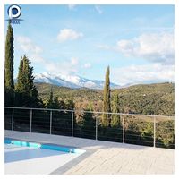 Système de garde-corps en câble d'acier inoxydable pour parcs extérieurs, zones panoramiques, plateformes de observation et passerelles