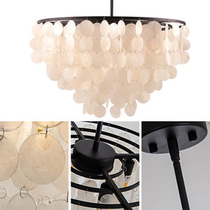 ceiling Light Decorative Modern shell E12 Lighting Modern Round Luxury Pendant Light Chandelier for Living Room - Product Image 1
