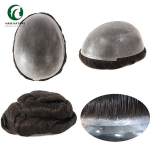 Tupé de 130% de Densidad, 12-14 mil, con Frente de Piel de Concha, 6 Pulgadas, Sistemas Capilares para Hombre, Estilo <span class=keywords><strong>Libre</strong></span>, Unidad Capilar Masculina, <span class=keywords><strong>Parche</strong></span> Capilar - Product Image 2