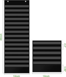 Organizador de Bolsillos con 16 Compartimentos y Tarjetas Reutilizables, Organizador de Bolsillos para la Clase Diaria, para el Aula, la Oficina, el Hogar, la Escuela y las Actividades - Product Image 2