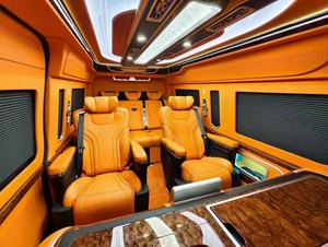 ชุดอัพเกรดภายในแบบ VIP ครบชุดสำหรับ <span class=keywords><strong>Toyota</strong></span> Hiace Grandia รวมถึงเบาะนั่งหรูหรา แผงหน้าปัด โต๊ะยกไฟฟ้า ชุดอุปกรณ์ครบครัน - Product Image 2