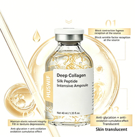 Ampoule intensive au collagène et peptides de soie, prix usine, sérum OEM aux peptides de cuivre pour le visage avec collagène et multi-peptides