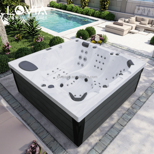 Bain à remous Jacuzzi 6 personnes à prix abordable avec application Wi-Fi pour extérieur - Product Image 1
