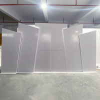 Ensemble de supports de toile de fond de fête en PVC blanc personnalisé en usine B02-416 décoration de scène de mariage toile de fond murale