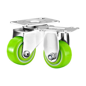 1,5 Zoll leichter Edelstahl Jinzuan PU-Nachlauf Anti-Rost-Möbel räder Nachlauf Wasserdicht Kleine SUS 304 Rollen - Product Image 5