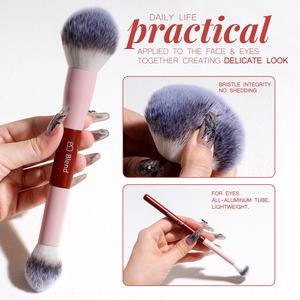 Pinceaux de maquillage de luxe BS-MALL, 20 pièces, pinceau Kabuki double face, pinceau de contour, logo personnalisé, outils de maquillage pour le visage, ensemble de pinceaux cosmétiques - Product Image 3