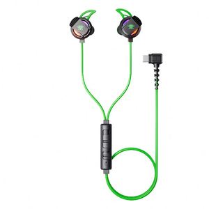 Écouteurs de jeu avec microphone détachable ENC, intra-auriculaires, filaires, interface Type-C, 3,5 mm, métalliques, ajustement personnalisé, basses puissantes - Product Image 1