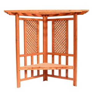 Banc de jardin extérieur en <span class=keywords><strong>bois</strong></span> d'usine avec treillis Nature <span class=keywords><strong>bois</strong></span> traité sous pression comprend <span class=keywords><strong>tonnelle</strong></span> arches tonnelles pergolas - Product Image 2