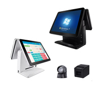 Terminal Punto de Venta con Pantalla Táctil de 15.6 Pulgadas, Windows 10 Pro, Intel I5, Wi-Fi, Bluetooth, Caja Registradora Profesional para Comercio Minorista y Restaurantes