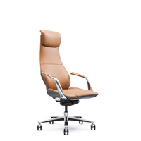 Chaise de bureau de direction de luxe Chaise de bureau en cuir véritable pleine fleur Chaise de bureau en cuir de luxe