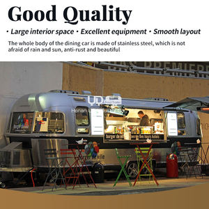 Urdream รถเทรลเลอร์ขายอาหารตะวันออกแบบร้อน<span class=keywords><strong>อุปกรณ์</strong></span>เคลื่อนที่รถเข็นขายกาแฟสัมปทานในถนนรถขายอาหารสแตนเลส - Product Image 2