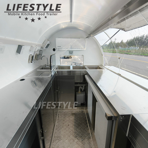 Street Juice Bar Helado Gelato Café Postre Carrito Cocina móvil Catering Remolque Totalmente equipado Pequeño Pizza Camión de comida rápida - Product Image 6
