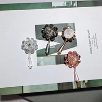 Nouveaux patchs en tissu 3D fleur de cristal perlés à la main, best-sellers, pour vêtements, chapeaux, cadeaux, sacs, décorations, accessoires DIY