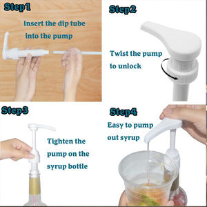 La pompe à <span class=keywords><strong>sirop</strong></span> <span class=keywords><strong>monin</strong></span> à longue buse convient aux <span class=keywords><strong>sirop</strong></span> Skinny 375ML Trio petites bouteilles quantité de distribution 8 mL (1/4 once) par pompe - Product Image 6