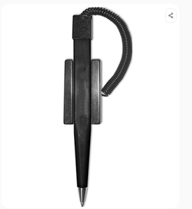 Stylo bille personnalisé avec logo, à fixation murale pour comptoir de banque, avec cordon rétractable de 45 pouces, cadeau promotionnel d'entreprise - Product Image 4