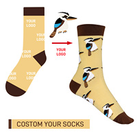 Bioserica Era Chaussettes Crew en coton confortable pour femmes Chaussettes mignonnes tricotées respirantes décontractées quotidiennes personnalisées
