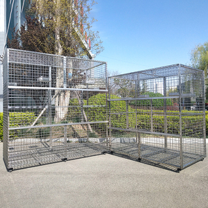 EUR VET Heavy Duty <span class=keywords><strong>Large</strong></span> Macaw Perroquet Cages <span class=keywords><strong>Cage</strong></span> de vol d'élevage d'oiseaux Acier inoxydable Argent Simple Personnalisé Extérieur - Product Image 5