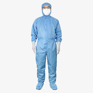 प्रयोगशाला के उपयोग के लिए उपयुक्त एंटी-स्टैटिक, धूल-प्रूफ और पूर्ण-शरीर संरक्षण सूट (चार-टुकड़ा काम के कपड़े) - Product Image 6