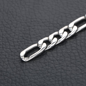 <b>Titanium</b> Steel <b>Chain</b> Bracelet For Men 21.5 Cm Length Geometric Design Hip Hop Jewelry CE210 - Product Image 3