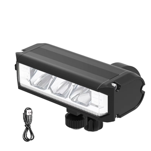 Luz delantera de bicicleta de aleación de aluminio de 1200LM, faros LED impermeables para montar de noche, montaje de manillar alimentado por batería - Product Image 1