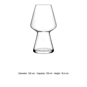 Vaso de Vidrio de Temporada Col. Birrateque 75 cl Luigi Bormioli H 18.4 cm Ø 10.5 cm - Product Image 3